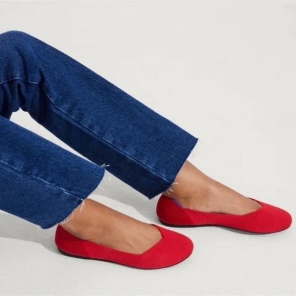 Red Women's Ballet Red Flats Size 6 - Picture 1 of 9